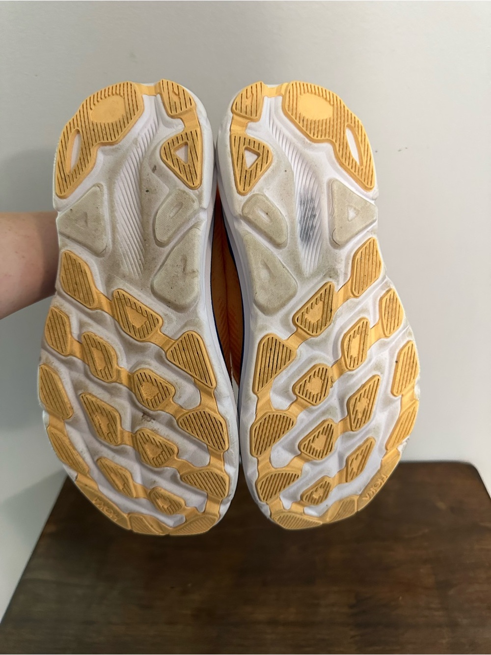 Hoka One One Mens Clifton 9 1127895 VOIM Orange Running Shoes Sneakers Size 8 D - Picture 7 of 8